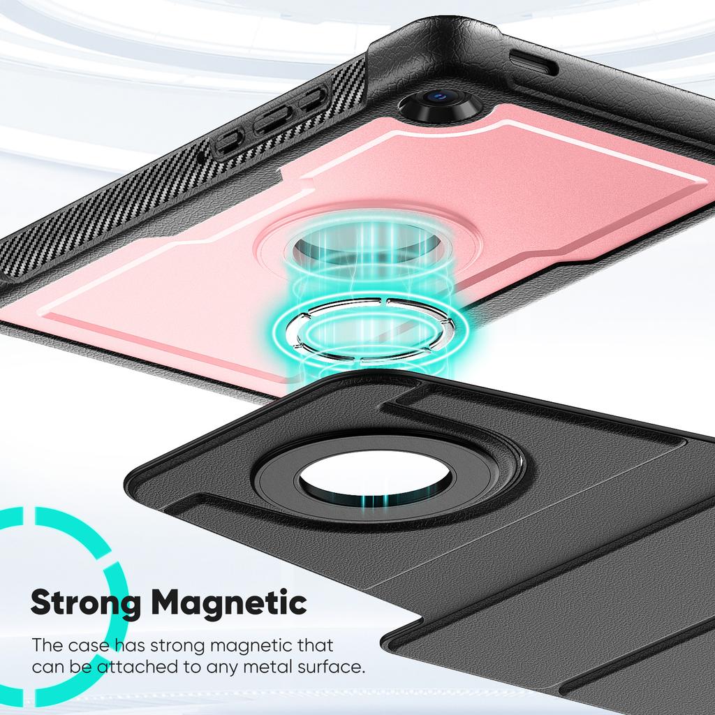 For Samsung Galaxy Tab A11/A9 Tablet Case Detachable PC + TPU + PU Leather Flip Cover