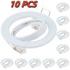 1/10PCS Modern Recessed Downlight Lamp Frame, GU10 MR16 Ceiling Spot Light Black White Nickel Round Spotlights Cut-Out 70mm