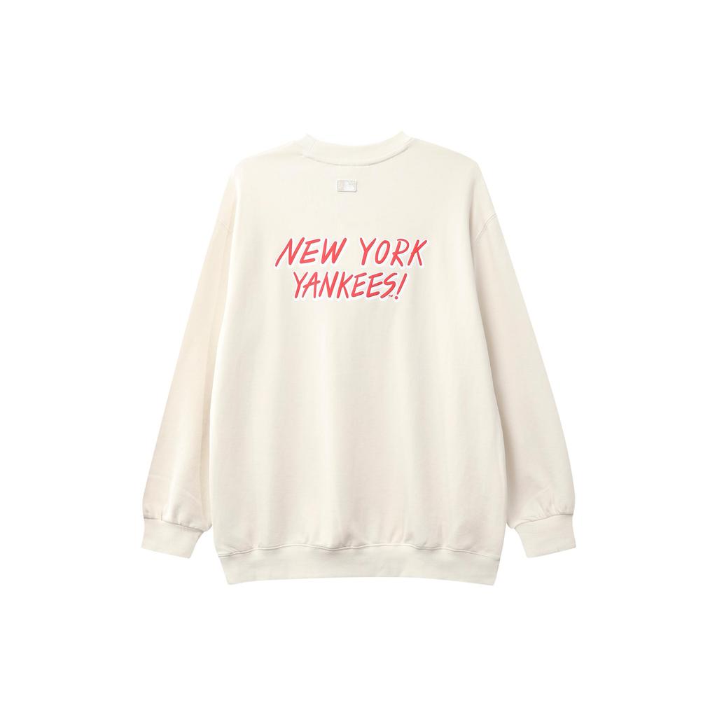 MLB Sweatshirt Unisex Ivory White 31MT04941-50I