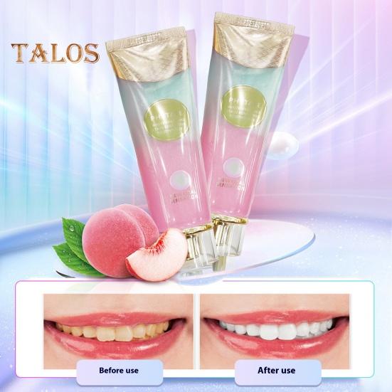 1/2/3 Pezzi 100g Dentifricio Sbiancante alla Nicotinamide Anti-zucchero Gusto Pesca Naturale Alito Fresco Rimozione Macchie Pulizia Denti Dentifricio Sbiancante