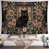 Cat Art Tapestry Mysterious Divination Magic Tapestry Hippie Wall Decoration Psychedelic Room Art Decoration Hanging On The Wall