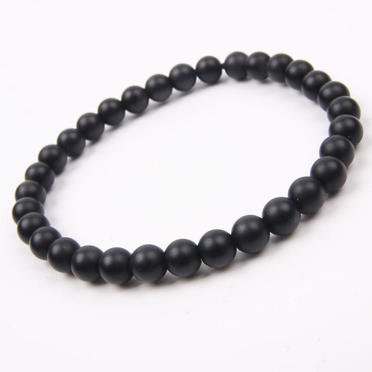 Red Agate Crystal Bracelet: Simple Round Beads, Couple Style Hand Jewelry