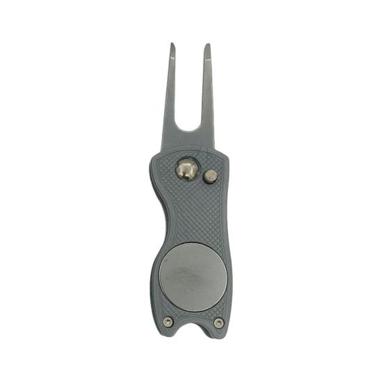 Golf Divot Reparaturwerkzeug Magnetischer Ballmarker Faltbares Green Fork Werkzeug Golf Zubehör Männer Frauen Golfer Enthusiasten Geschenk