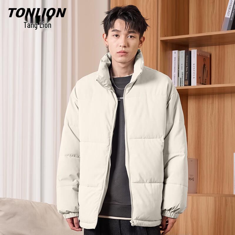 TonLion Men's Winter Loose Cotton Jacket