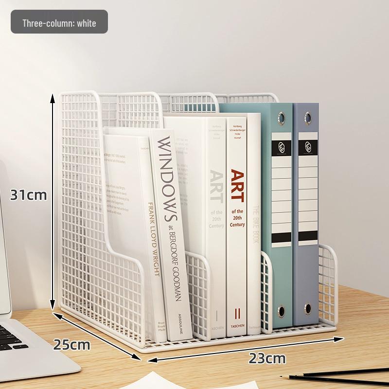 Desktop File Organizer: Multilayer Large Capacity Storage Rack for Office Supplies