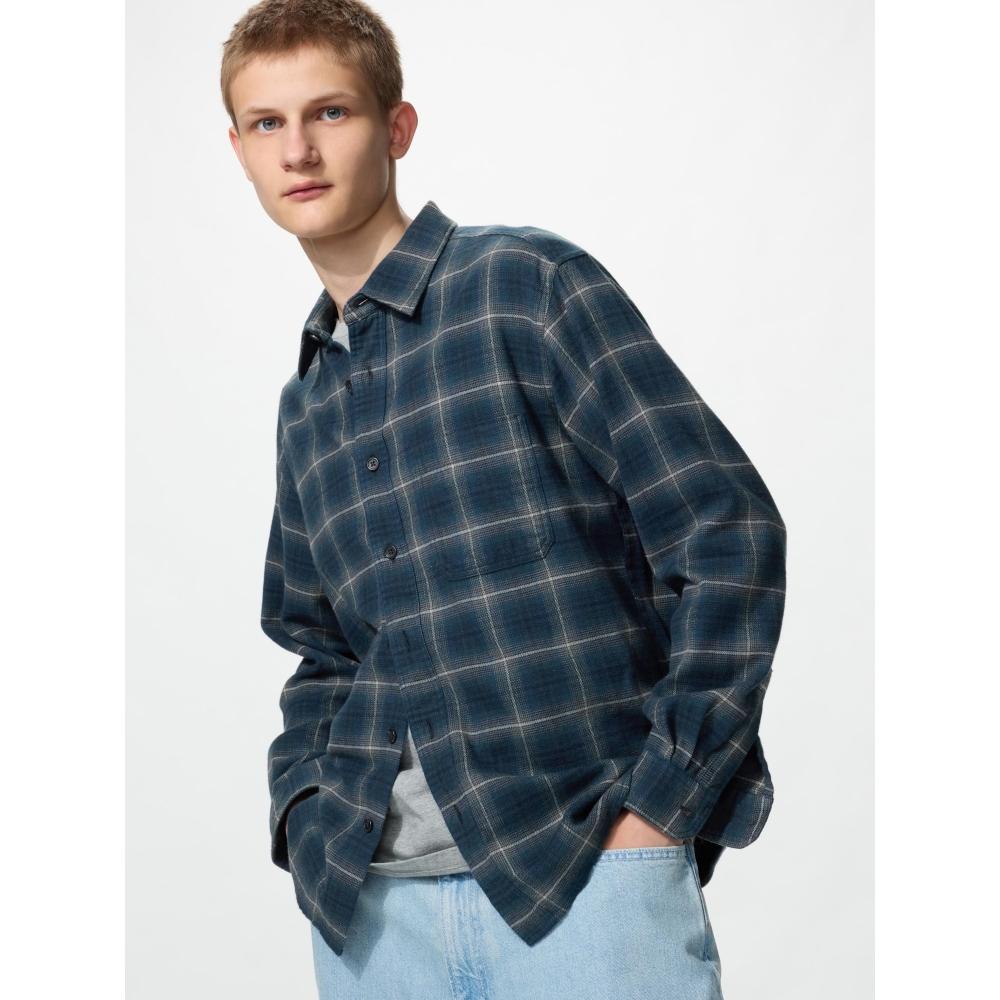 Uniqlo Flannel Shirt Ombre Check
