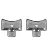 Exhaust Valve Key 5×5mm Shatterproof Material Silver Zinc Alloy