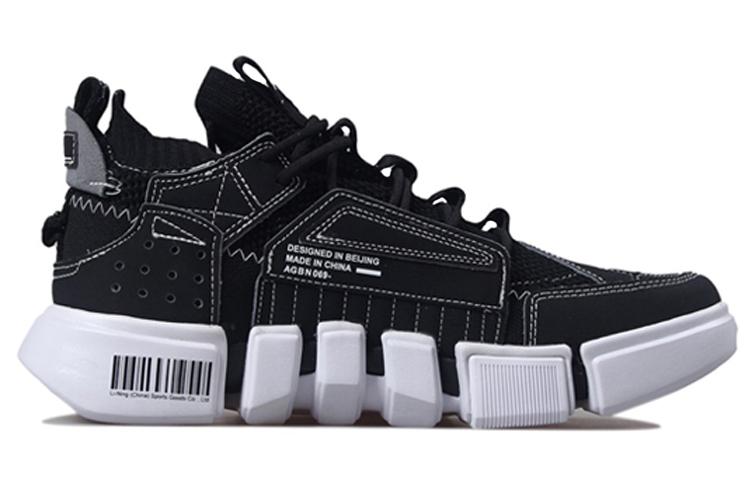 Li Ning Essence 2 Cushioning Slip Resistant Abrasion Resistant Mid Top Vintage Basketball Shoes Men's Black AGBN069-13