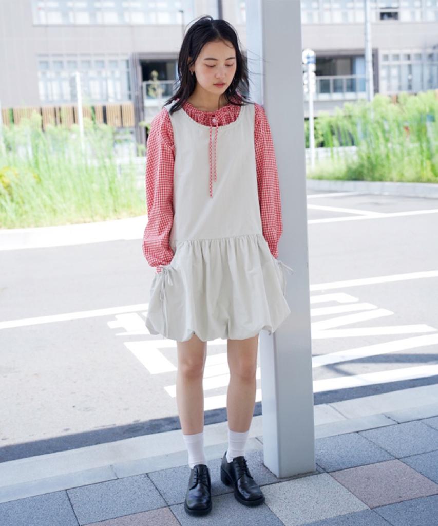 Selliteiljeu Balloon Mini Dress_Light Gray