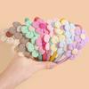 4/8pcs Flower Headbands for Girls Kids Girls Plastic Satin Hairbands Cute Flower Headband Children Hair Aceessories