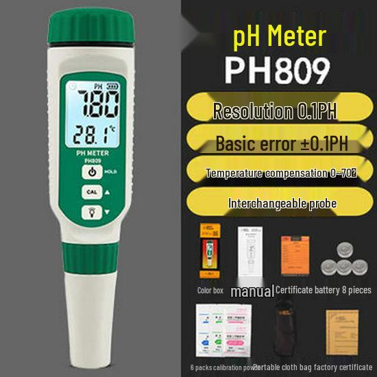 

High-Precision Aquarium pH Meter for Water Quality Testing