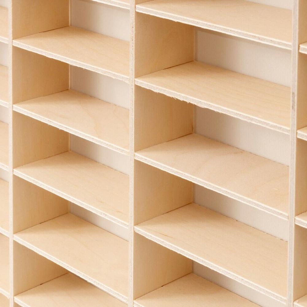 80 Grids for Hot Wheels Diecast Car Matchbox 1/64 Wood Display Shelf Toy Storage