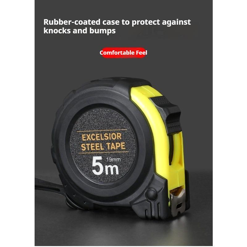 Tape Measure 5m/3m/7.5m/10m Heavy-Duty Rubber-Coated Drop-Proof Box Tape Measure Steel Tape Measure