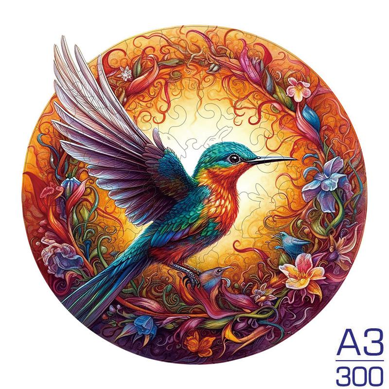 Non-Toxic Moon A3/A4/A5 Size Wood Jigsaw Puzzle With For Adults Children Not Common Shape A Gifts For Parent-Child Games And Family Fu