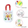 12Pcs DIY Graffiti Tote Bag Non Woven Grocery Bags for Children Arts and Crafts Color Filling Party