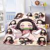 Nezuko Anime Throw Blanket Flannel Soft Warm Lightweight Blanket for Sofa Bed Home Decoration -QJY