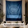 Custom Text Tapestry Manchester City Print Wall Tapestry Indoor Living Room Wall Decor