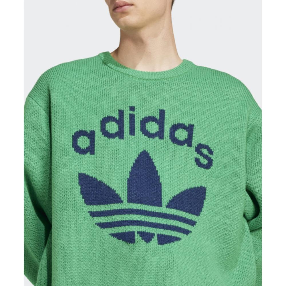 Adidas 70s Crewneck Sweater   Green Jn5966