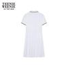 Teenie Weenie Women's Preppy Color-block Pleated Midi Dress