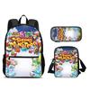 My Singing Monsters Backpack Pen Bag Shoulder Bag 3Pcs Set Large Capacity Kindergarten Elementary School Boys and Girls
