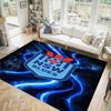 NSW Blues Design Crystal Velvet Carpet Cozy Non?Slip Printed Rug For Bedroom Living Room Entrance