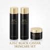 AHC Black Caviar Skincare Set | Toner 140ml + Lotion 140ml + Cream 50g