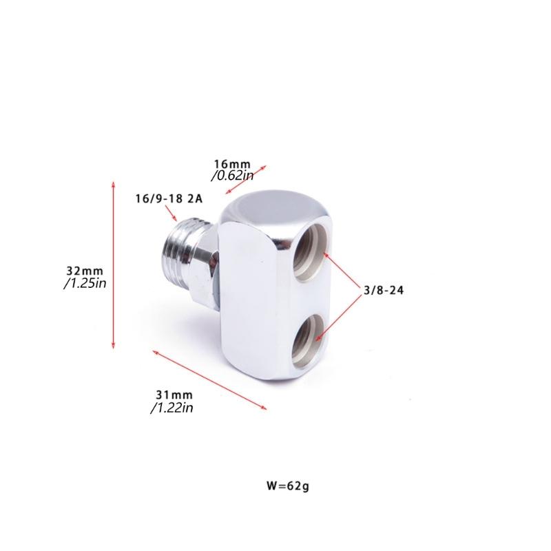 Scubas Diving Low Pressure Hose Splitter 3 Way Dive Regulator Practical Thread Adapter Diving Accessories Enduring
