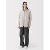 MUJI Men's Washed Broad Fit Long Sleeve Shirt