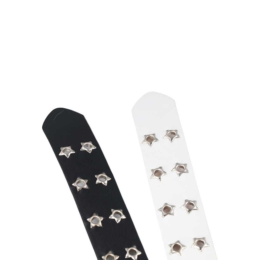 Metal Buckle Star Hole For Man Women Waistband Waist Strap Korean Waist Belts Double Grommet Hole