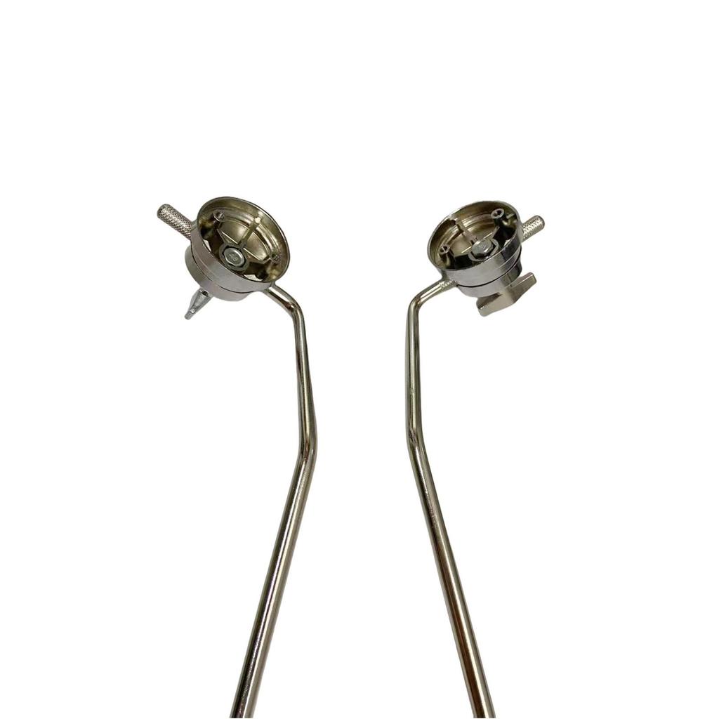 Metal Rack Drum Legs for Floor Tom - Curved Rod Supports and Bass Drum Feet