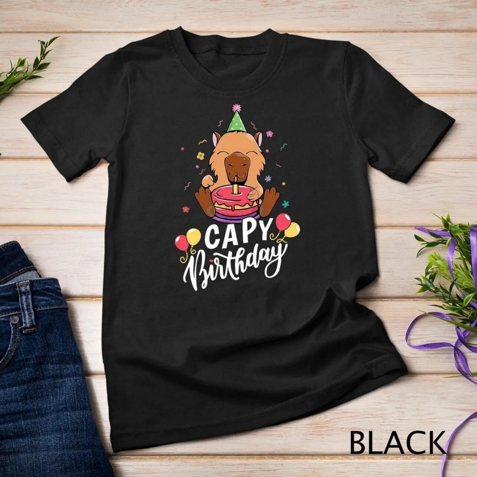 Capy Birthday Capybara T Shirt XXXXXL разноцветный