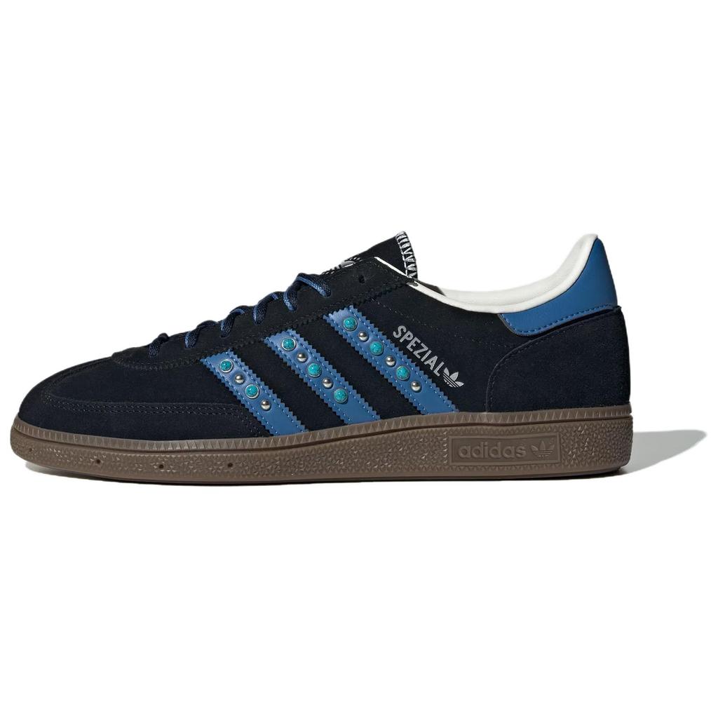 Adidas Originals Handball Spezial Comfortable Soft Thin Sole Durable Low-Top Sneakers Unisex Sneakers Black JQ9654