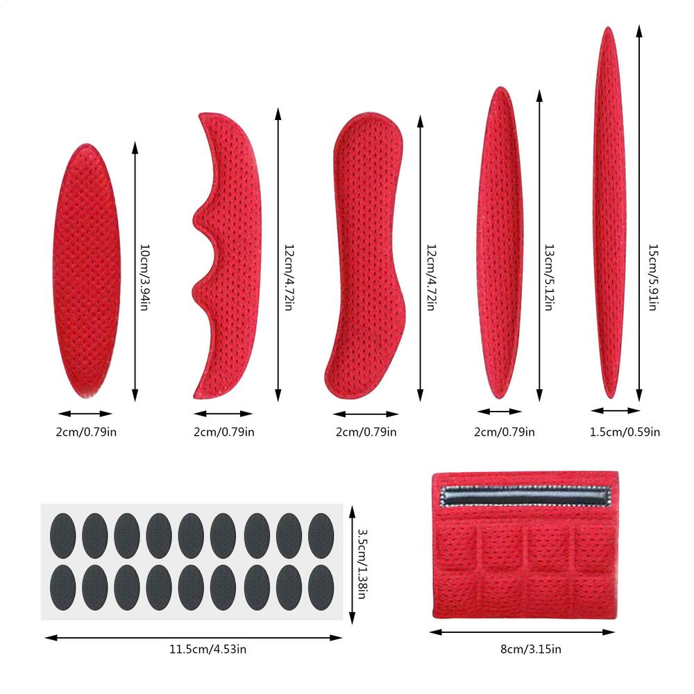 Red/Black/Blue Helmet Padding Kits Sealed Sponge Replacement Motorcycle Bicycle Helmets Replacement Sponge Pads Universal Helmet красный