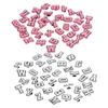 37Pcs Letter Shoe Charm Number Pattern PVC Lovely Shoes Charm Decoration Accessory Bright Color Shoe Charm Shoe Charm Accessory