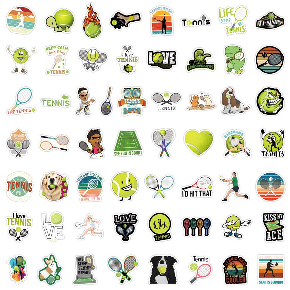 55 New Tennis Tennis Graffiti Stickers Decorative Skateboard Suitcase Helmet Stickers
