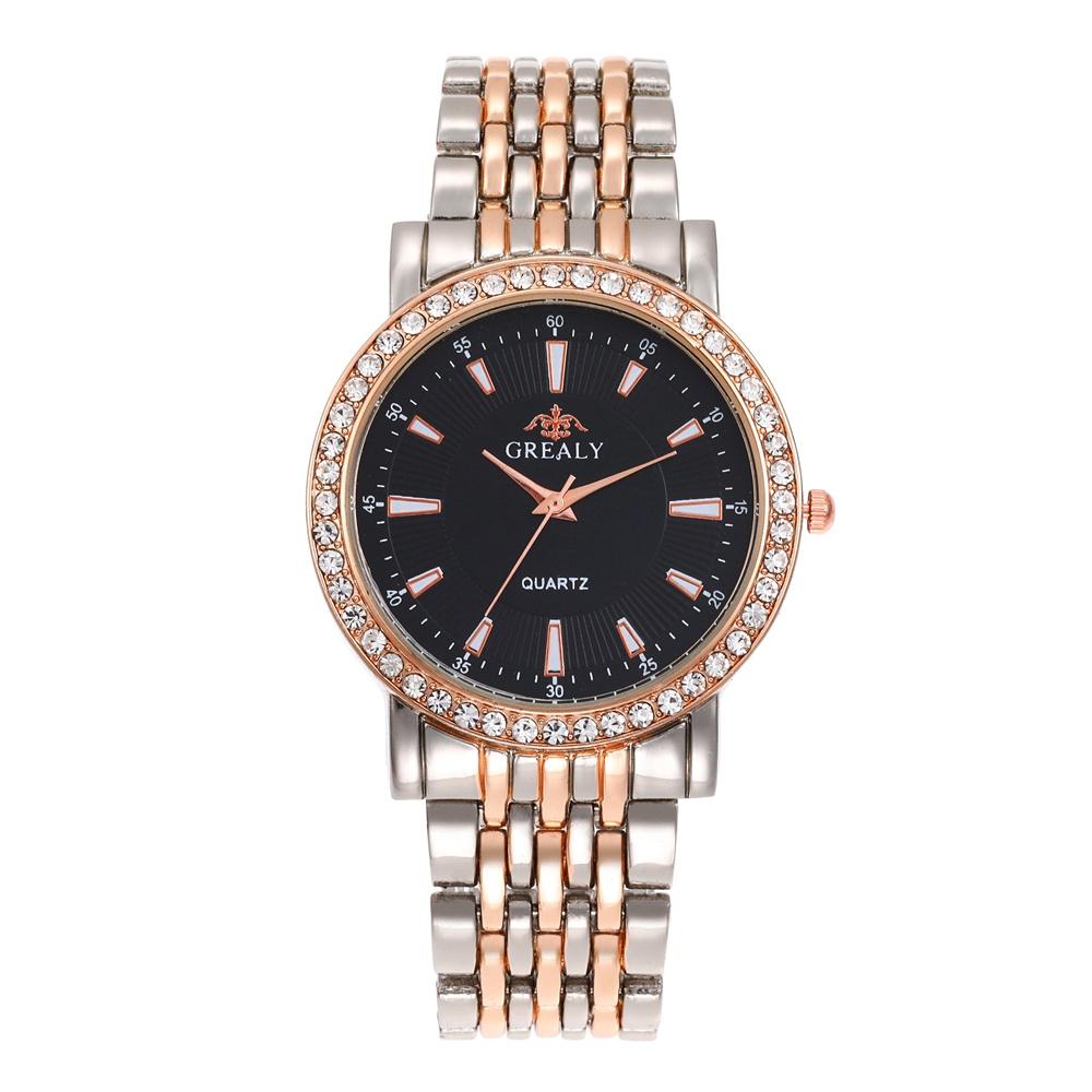 New Casual Watches Women Luxury Fashion Lovers Watch Rhinestone Stainless steel Quartz Watch Men Women Gift Business Wristwatch