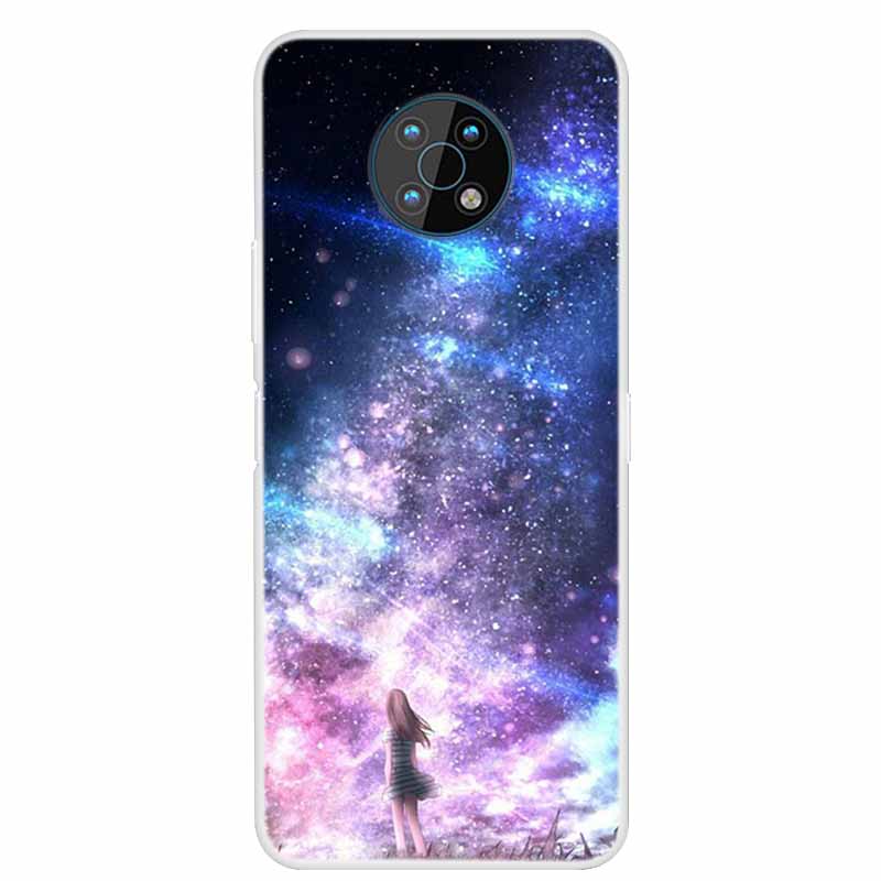 

For Nokia 5.4 Case 7.2 6.2 Marble Clear Soft TPU Silicone Phone Cases for Nokia 7.2 6.2 Back Cover for Nokia5.4 Shell Nokia 6.2 павлин голубой