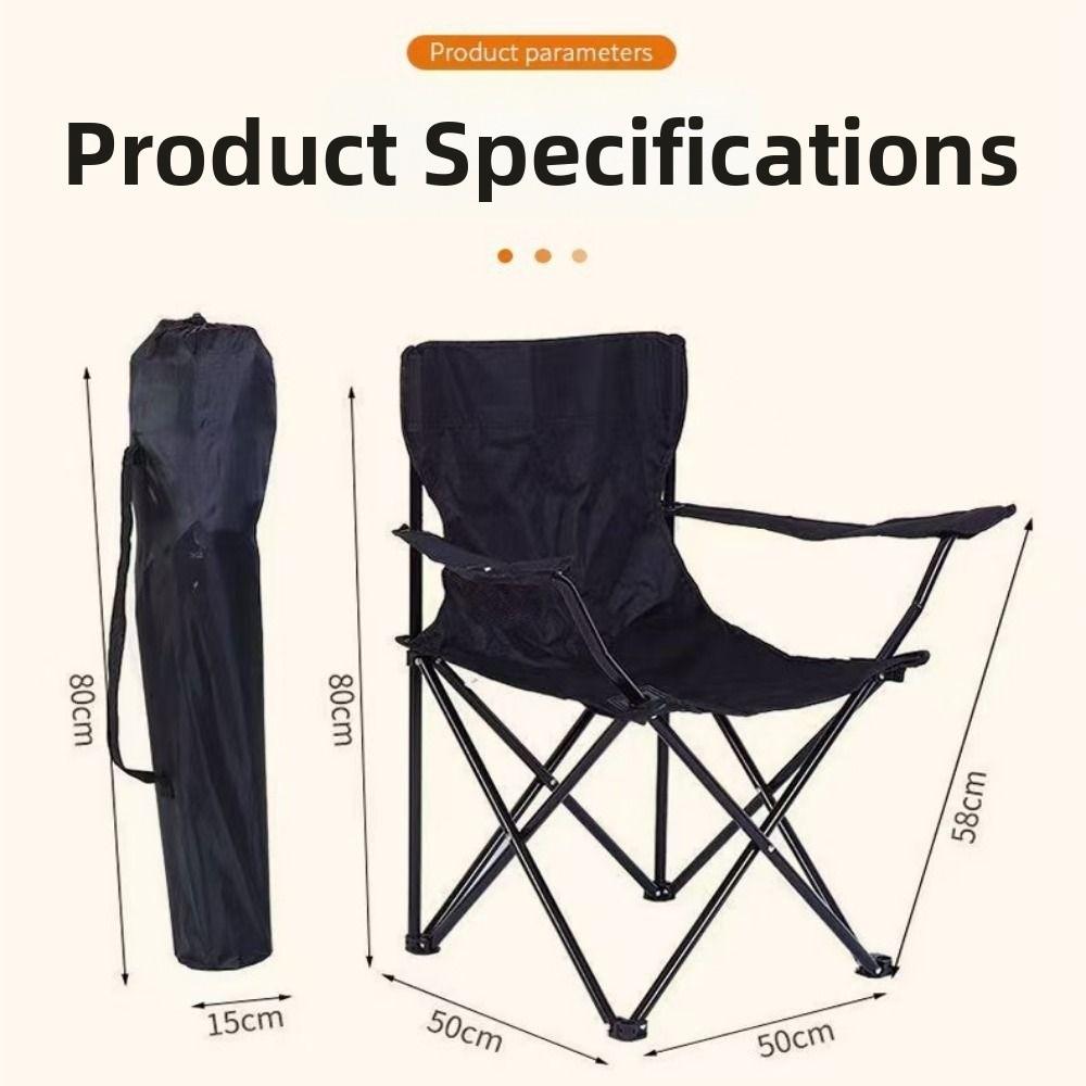 Portable Camping Chair Armchair Foldable Fishing Beach Longue Accessories Outdoor Deck Tourist
