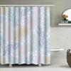Colorful Floral Pattern Shower Curtain Waterproof Bath Decor For Bathroom Decoration Home Accessories Light Blue, Green Pink