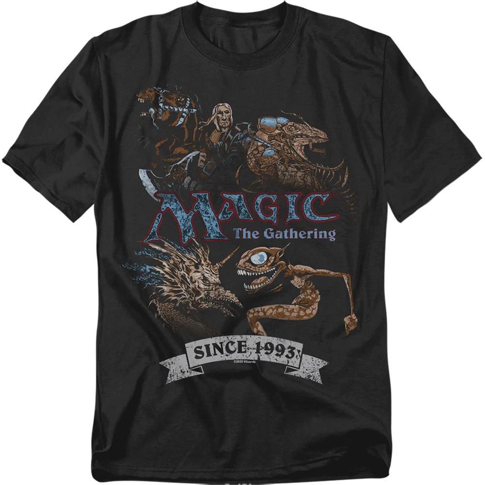 Hasbro - Magic The Gathering - Четыре Пака Ретро - Унисекс Детская Футболка - Черная 130