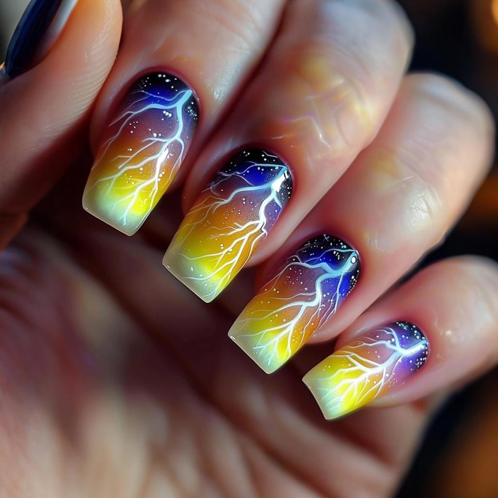Pegatinas Desmontables para Uñas Estilo Europeo y Americano - Uñas Postizas Simples y Llevables