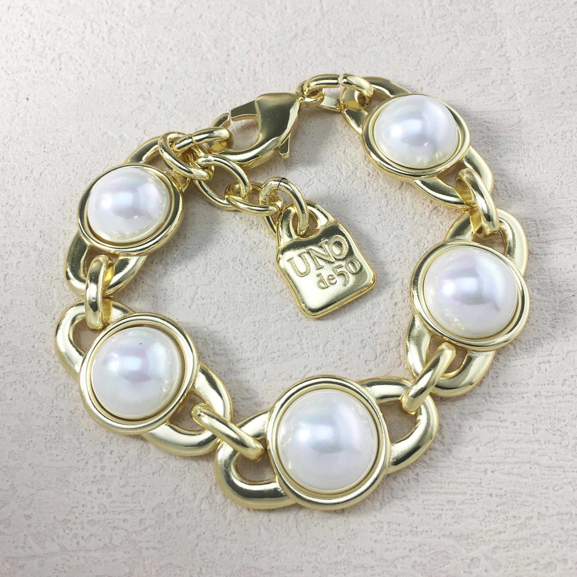 2024 UNOde50 Exquisite Gemstone Bracelet - Women s Romantic Fashion Bead