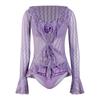 2025 Korean Sexy Gathered Swimsuit: Women's Three-Piece Set with Long-Sleeve Cover-Up