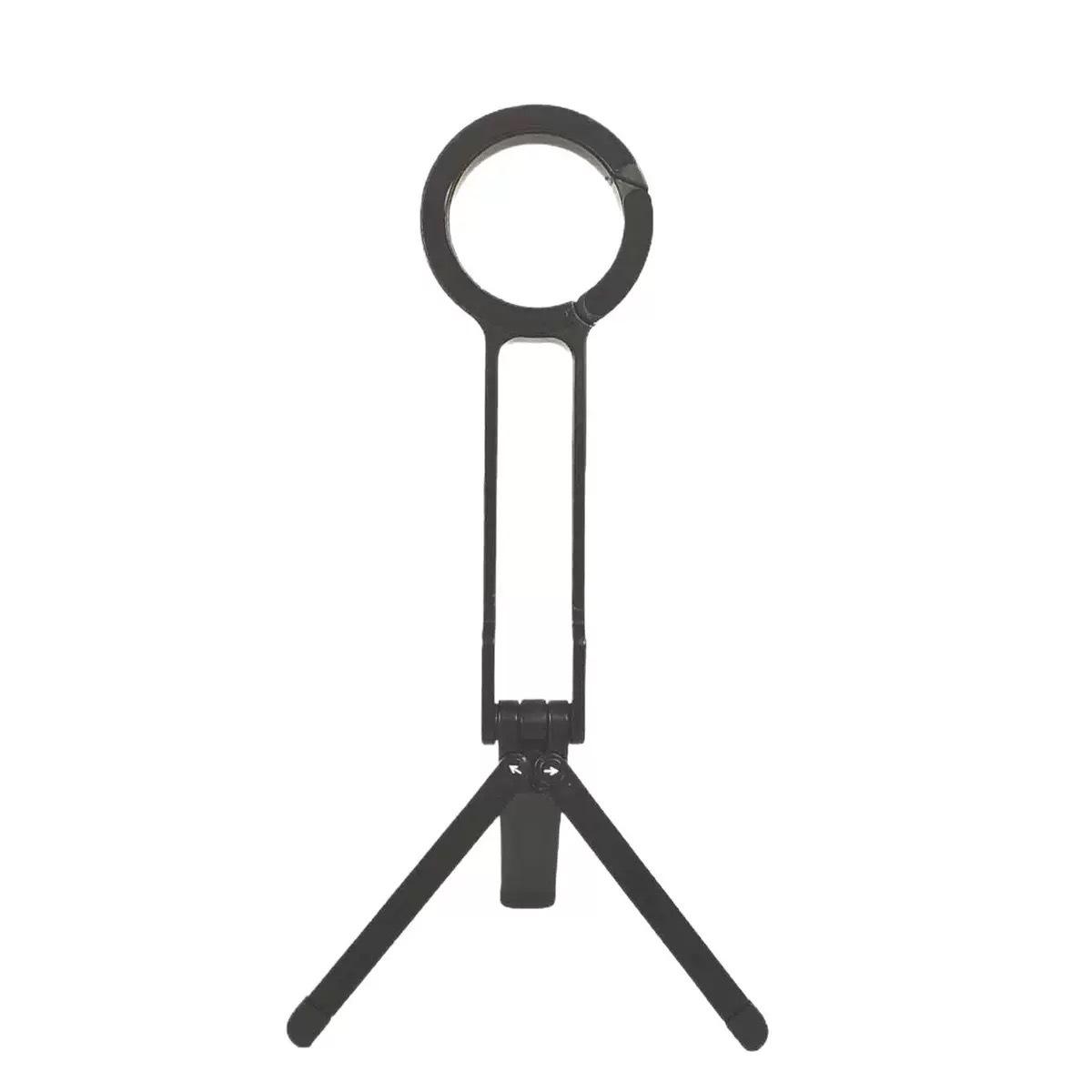 

Вращающийся настольный карабин-подставка для телефона MagSafe: Портативный штатив для прямых трансляций и фотографии