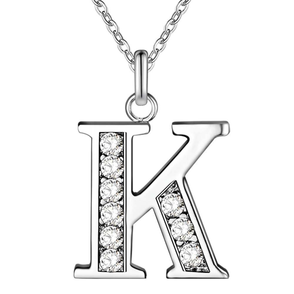 Explosive Jewelry Export Silver Jewelry Necklace 26 Letter Necklace A-Z Accessories