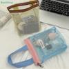 Mesh Toiletry Bag,Transparent Storage Bag,Portable Cosmetic Bag, Large Capacity Storage Bag