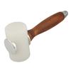 T Shape Leather Nylon Hammer Wood Handle Leather Carving Mallet Craft Tool
