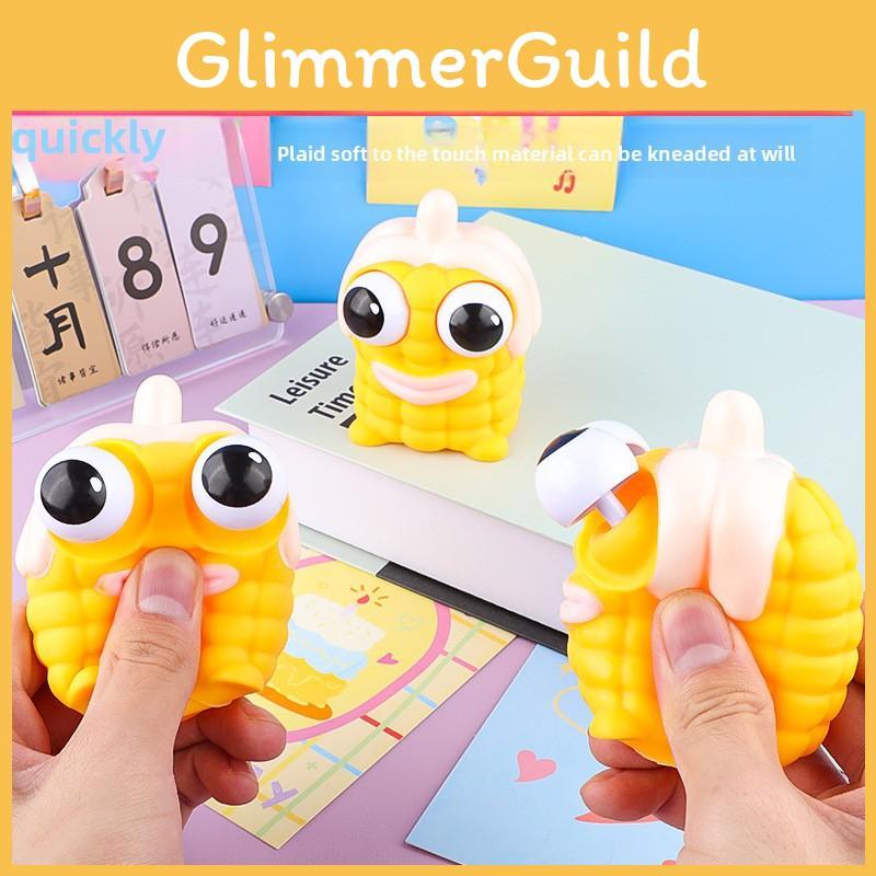 Eye Fun Corn Squeezing Toy Anxiety Relief Fine Motor Skills Development All Ages