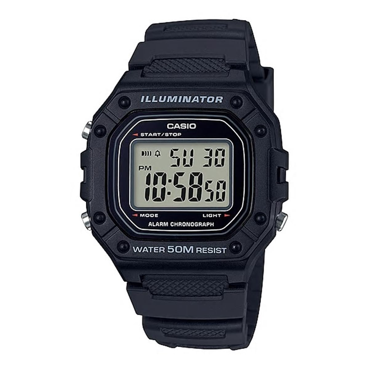 

Casio STANDARD DIGITAL W-218H-1A Wristwatch for Men and Women, Affordable, Black [Parallel Import]