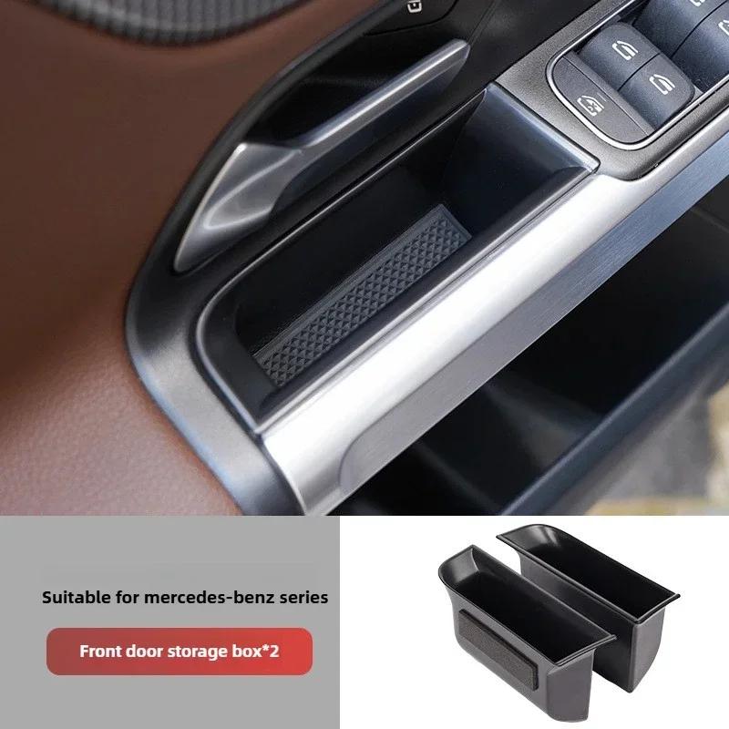 

2Pcs For Mercedes Benz EQA EQB GLB GLA B Class W247 X247 H247 2020 - 2025 Car Door Storage Box Bag Handle Interior Accessories